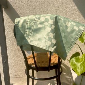 Vintage Green Checkered Placemats